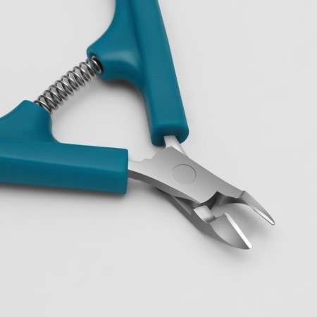 Manicure nippers for cuticle, spring connection, 10 cm, blade length - 8 mm, mix color-1