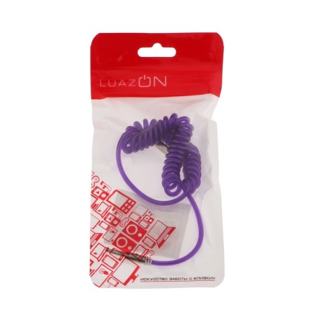 Audio Luazon, Aux, Jack 3.5 (M) -Jack 3.5 (M), STETER on the spring, 1 m, mix-11