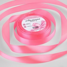 Satin tape, 20 mm × 23 ± 1 m, the color of the rich pink No. 05