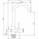 Fashun A4397 kitchen mixer, single -leaf, with output for drinking water, brass, chrome