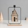 Climber metal, wood on 1 candle "House" d = 2 cm 6x15x24 cm