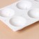 Konfinetta baking form “Figures. Hemisphere ”, silicone, 27.8 × 16.3 × 3.4 cm, 6 cells (D = 6.7 cm), white color