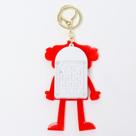 Puzzle-labyrinth "Monkey" with a calculator, on a keychain, color mix-6