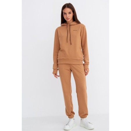 Women's costume (sweatshirt and trousers), beige color, size 44-1