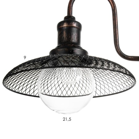 Bra "Glori" 1x60W E27 Black 25x18x16cm-3