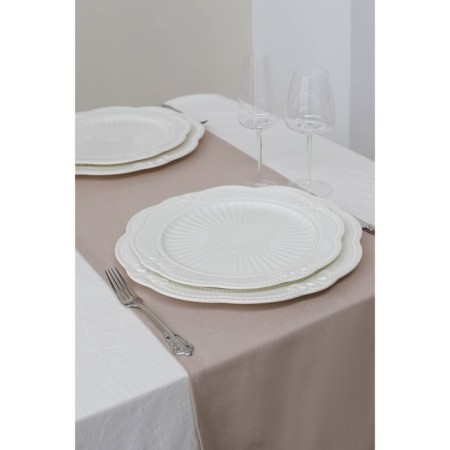 Porcelain plate Magistro "Study", D = 20 cm, white color-4