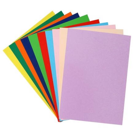 Colored paper A4, 10 sheets, 10 colors "Girl", tinted 80 g/m2-1