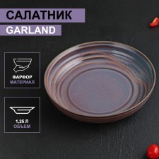 Porcelain salad Magistro Garland, 1250 ml, d = 23 cm, blue color