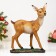 Garden figure "deer on stone" from the polystone good souvenirs, 54cm, large, brown
