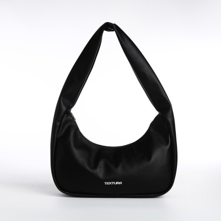 Women's bag Textura, baguette, small size, black color