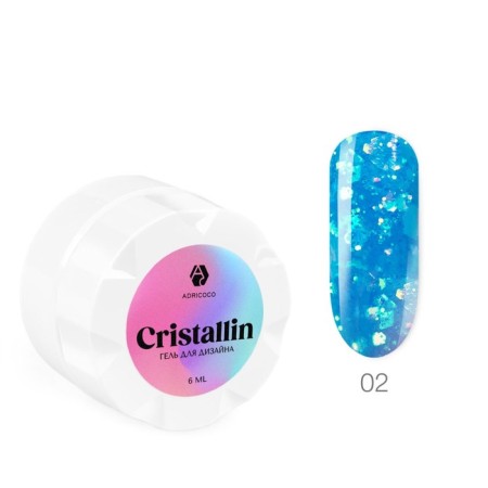 AdricoCo Cristallin, No. 02 Blue Crystal, 5 ml