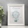 Photo frame plastic L-1 15x21 cm, white (plastic screen)