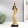Polystone souvenir "African with round wicker jug" gold 33x9.5x9.5 cm