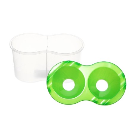 A set of glasses of double 300 ml 2pcs Calligrata SN-3, Green-2