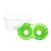 A set of glasses of double 300 ml 2pcs Calligrata SN-3, Green