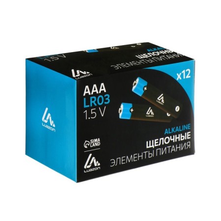 Alkaline battery (alkaline) Luazon, 6LR61, 9V, Crohn, Blister, 1 pcs-3