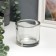 Glass of Glass for 1 candle "glass" transparent 8x9.3x9.3 cm