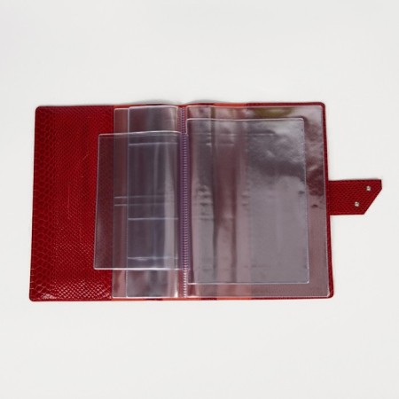 Folder for documents on the valve, 4 sets, red color-2