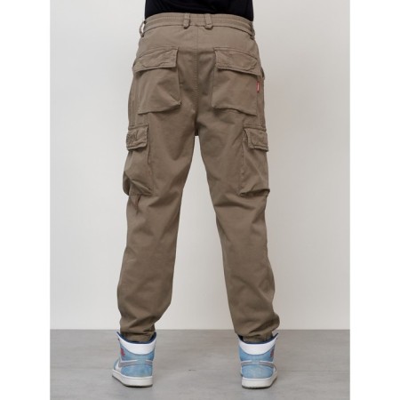 Cargo jeans men, size 46-48, beige color-7