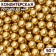 Confectionery decor "The best day", 7 mm, gold, 50 g