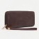 Women's wallet on lightning, brown color