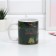 Homeleon mug ceramic "Honor and dignity", 300 ml, green color
