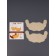 Stickers to support breast rn r 21*11cm steam on a clip of beige from