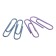 Office paper clips 28 mm, 100 pcs, Erichkrause "Manga", with vinyl coating, in PET box, mix