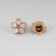 A set of buttons on the leg, d = 11.5 mm, 10 pcs, white/gold color