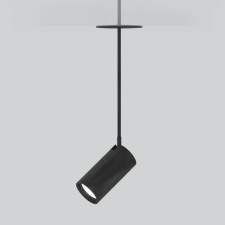 Suspended lamp Elektrostandard, Drop LED 8 W, 50x80x220 mm, IP20, white, black color
