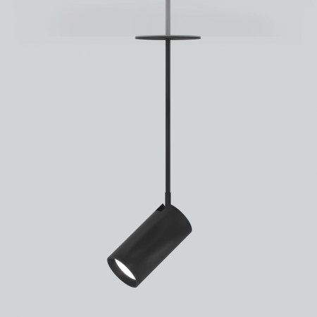Suspended lamp Elektrostandard, Drop LED 8 W, 50x80x220 mm, IP20, white, black color