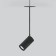 Suspended lamp Elektrostandard, Drop LED 8 W, 50x80x220 mm, IP20, white, black color