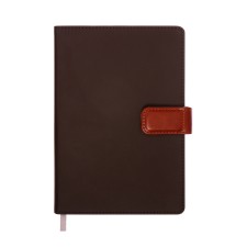 Organizer, A5, 128 sheets, a cage, the cover of the leatherette, with a knife, 