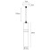 ARTE LAMP RAN A3145SP-1BK, GU10, 50 W, 6x6x30 cm suspended light lamp.