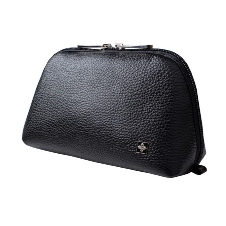 Cosmetic bag with lightning, black color