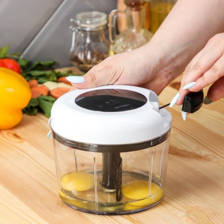 Blender - vegetable mechanical Magistro Vegan Pro, 2 nozzles, white color-4