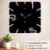 Wall watches of metal "minimalism", silent, 37 x 37 cm, luminous
