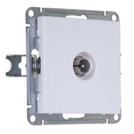 Television socket "W59" Sche RTS-151-1-86, single, terminal, white