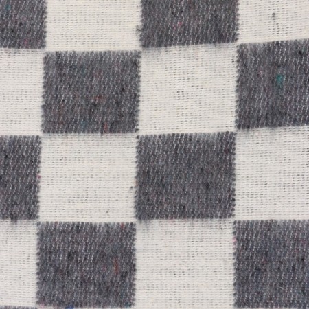 Half -wool blanket 140x205cm, chess, wool 70%, pan 30%, 400g/m-3