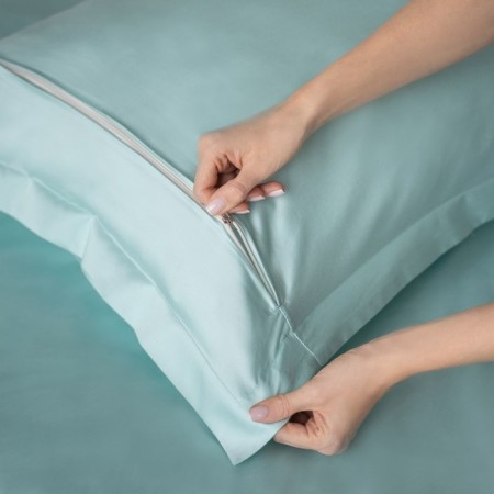 KIA pillowcase set, size 50x70 cm, turquoise color, 2 pcs-2
