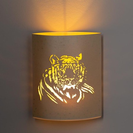 LED figure "Tiger" 13 × 16 × 5 cm, cardboard, battery AAX2 (not in the kit), glow warm white-3