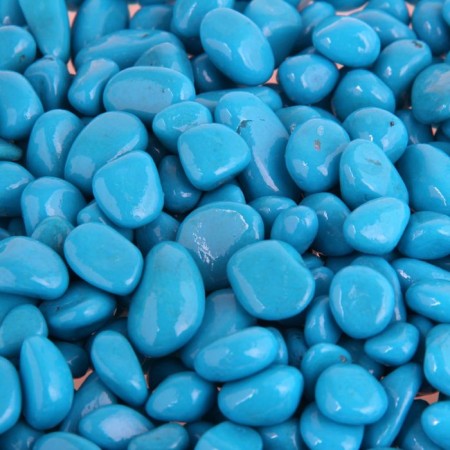 Soil for the aquarium "Galki Color, Blue" 800g FR 8-12 mm