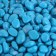 Soil for the aquarium "Galki Color, Blue" 800g FR 8-12 mm