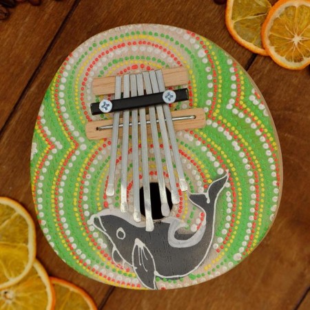 Souvenir musical instrument "Kalim Round" 15x14.5x8 cm-3