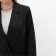 Jacket female double-breasted mist plus-size, size 56, black color