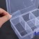 Organizer for decor, mobile cells, 6 cells, 16.5 × 12 × 5.8 cm, the color is transparent