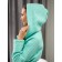 Women's waffle bathrobe Pandahug Ornella, size 52-54, mint color