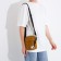 Youth bag with zipper, external pocket, mustard color