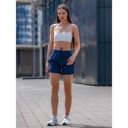Women's shorts ise, size 46 cm, dark blue color-7