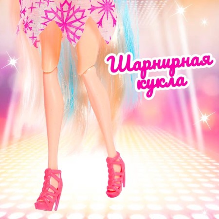 Carbonnic doll “Olya” in a dress, with accessories, mix-4